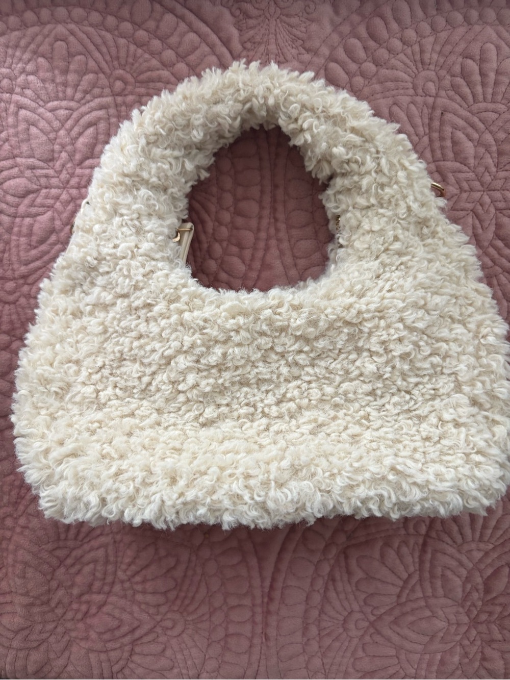 Bellini Cream Sherpa Mini Bag